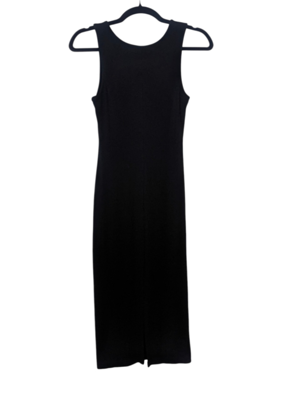 Marine Layer Black Ribbed Bodycon Midi Dress Small - Picture 3 of 10